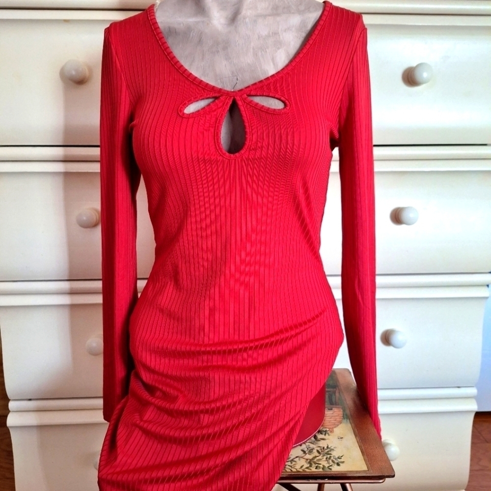 RED CURVY DRESS